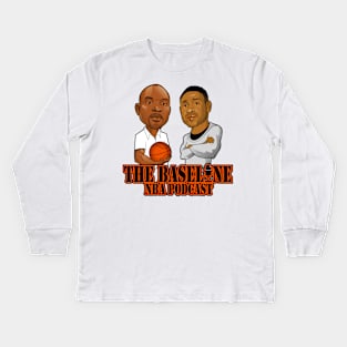 The Baseline NBA Podcast Kids Long Sleeve T-Shirt